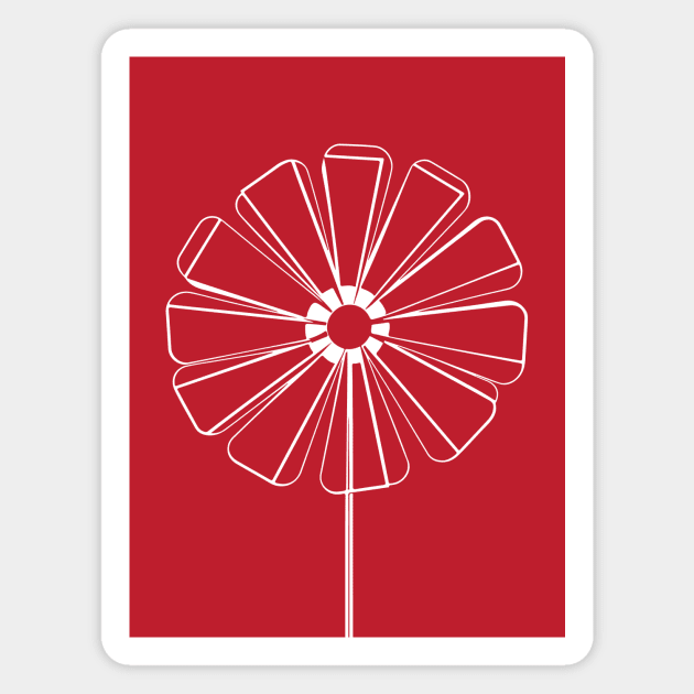 Minimal flower Magnet by CreativeSage